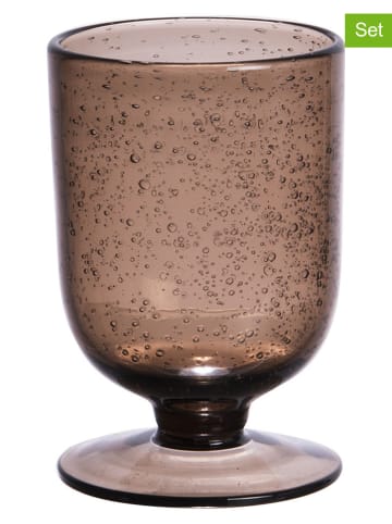TABLE PASSION 6er-Set: Gläser ''Bullé" in Braun - 250 ml