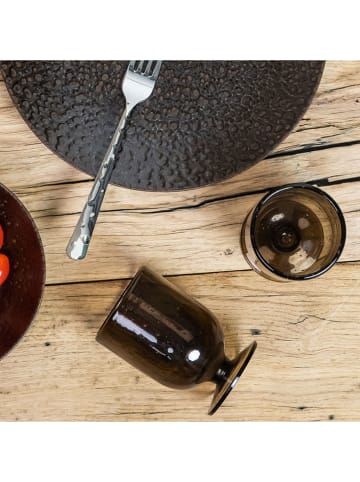 TABLE PASSION Szklanki (6 szt.) "Bullé" w kolorze brązowym - 250 ml