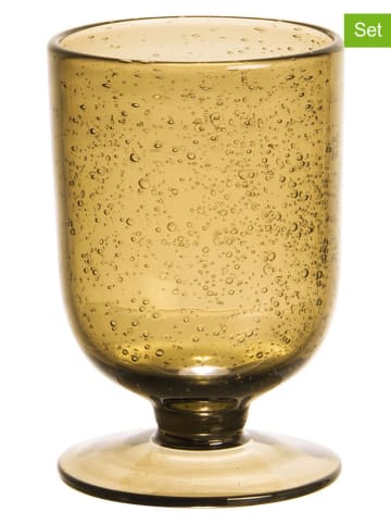 TABLE PASSION Szklanki (6 szt.) "Bullé" w kolorze żółtym - 250 ml