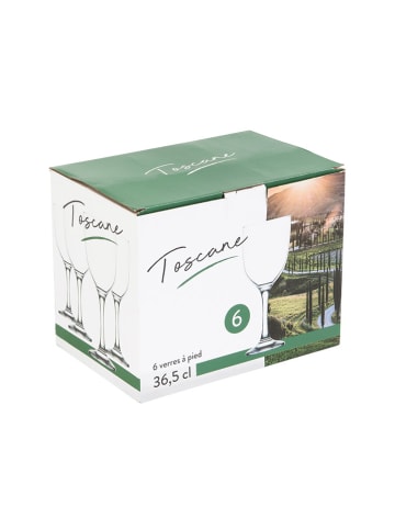 TABLE PASSION Kieliszki (6 szt.) "Toscane" - 365 ml