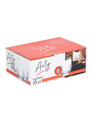 TABLE PASSION 6er-Set: Gläser ''Arty'' - 330 ml