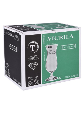 TABLE PASSION 6er-Set: Stielgläser "Hawaii" - 470 ml