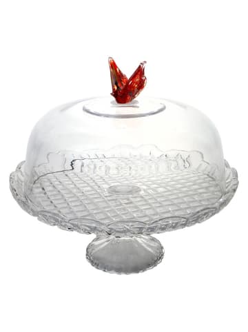 TABLE PASSION Klosz "Papillon" w kolorze czerwonym do serwowania - Ø 30 cm