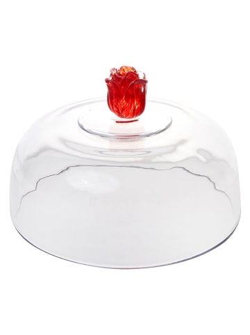 TABLE PASSION Klosz "Rose" w kolorze czerwonym do serwowania - Ø 30 cm