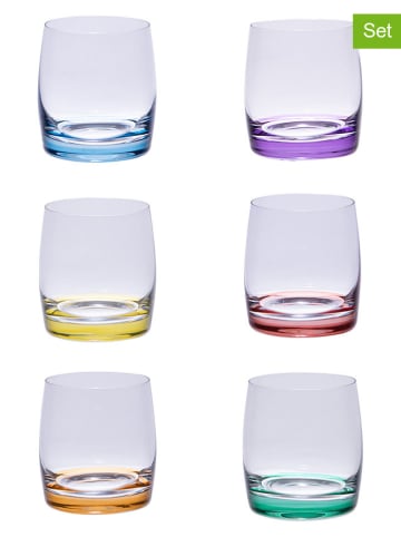 TABLE PASSION 5-delige set: glazen meerkleurig - 290 ml