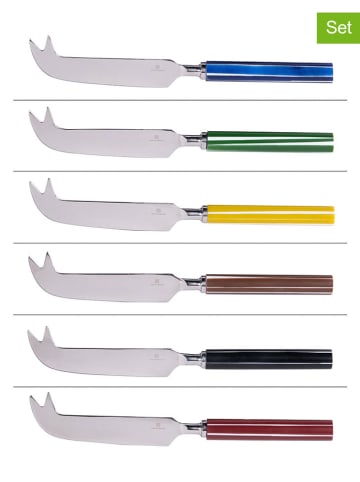 TABLE PASSION 6er-Set: Käsemesser ''Azahara'' in Bunt - (L)12 cm (Überraschungsprodukt) 