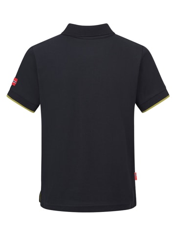 Trollkids Funktionspoloshirt "Bergen" in Schwarz