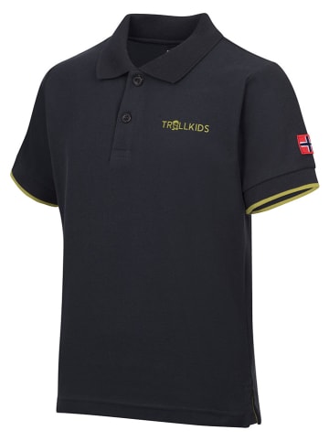 Trollkids Poloshirt "Bergen" in Schwarz