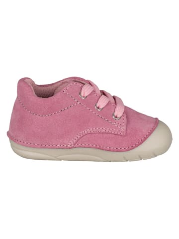 Trollkids Leder-Krabbelschuhe "Bjordal" in Rosa