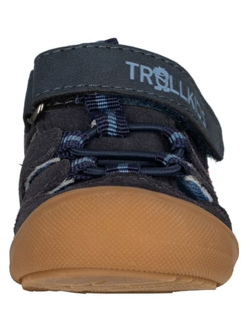 Trollkids Leder-Halbsandalen "Femund" in Dunkelblau