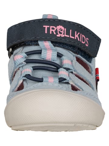 Trollkids Leren enkelsandalen "Femund" grijs