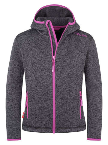 Trollkids Kurtka polarowa "Jondalen" w kolorze antracytowym