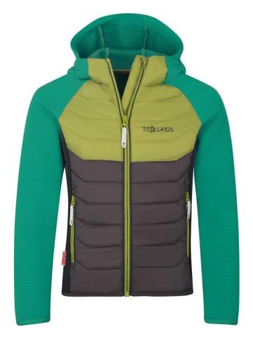 Trollkids Hybridjacke "Sirdal" in Grün/ Schwarz