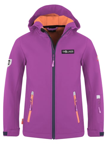 Trollkids Kurtka softshellowa "Oslofjord" w kolorze fioletowym