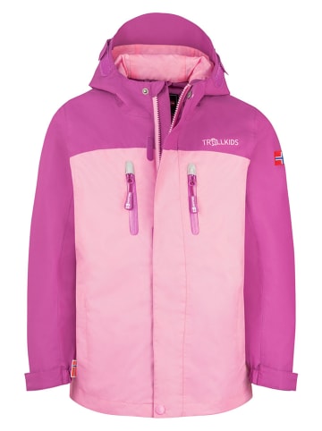 Trollkids Regenjacke "Nusfjord" in Rosa