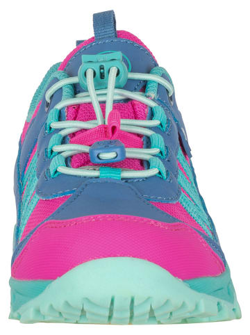 Trollkids Buty turystyczne "Tronfjell Hiker Low" w kolorze turkusowo-różowym