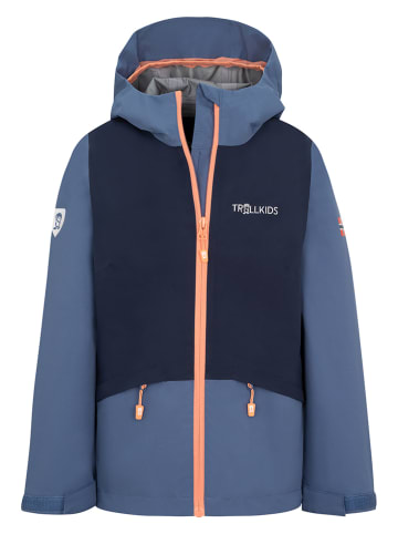 Trollkids Funktionsjacke "Gjende" in Blau/ Dunkelblau