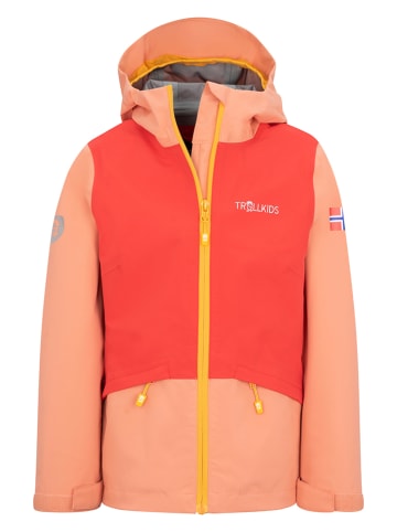 Trollkids Funktionsjacke "Gjende" in Apricot/ Pink