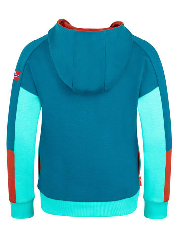 Trollkids Bluza "Rondane" w kolorze turkusowym