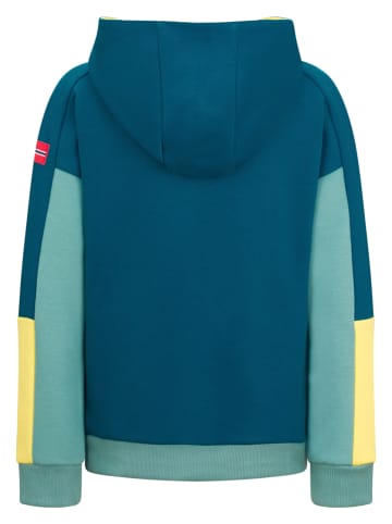 Trollkids Bluza "Rondane" w kolorze żółto-niebieskim