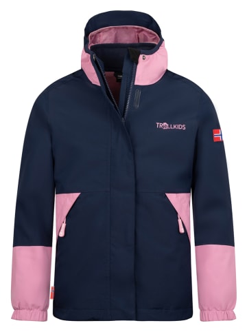 Trollkids 3 in 1 - functionele jas "Kjerak" lichtroze/donkerblauw