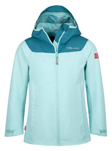 Trollkids Regenjacke "Bergen" in Türkis