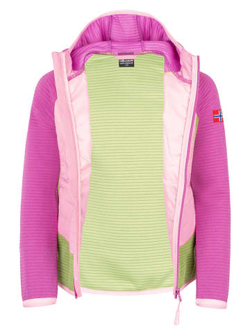 Trollkids Hybrid-Fleecejacke "Sirdal" in Pink
