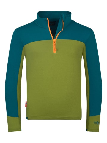 Trollkids Funktionsshirt "Steinkjer" in Grün/ Blau