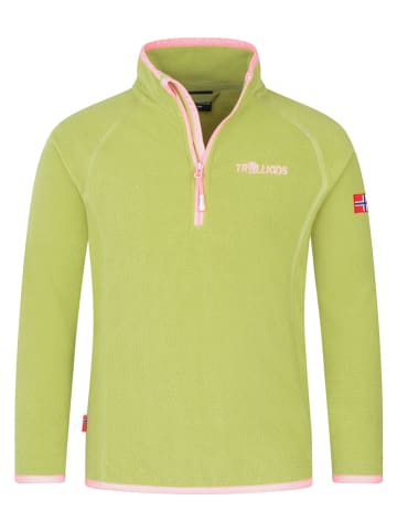Trollkids Bluza polarowa "Nordland" w kolorze zielonym