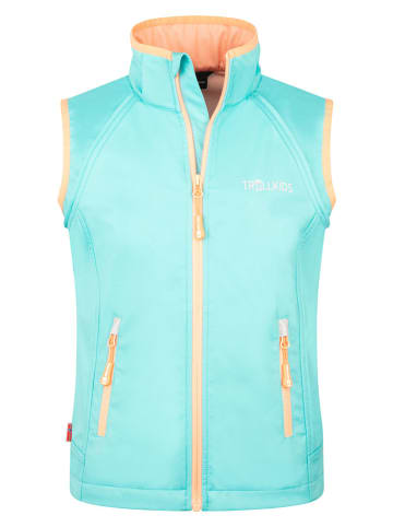 Trollkids Kurtka softshellowa Zipp-Off "Rondane" w kolorze turkusowym