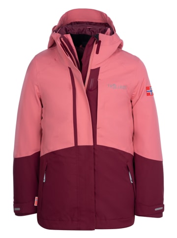 Trollkids 3in1-Funktionsjacke "Skanden" in Rosa