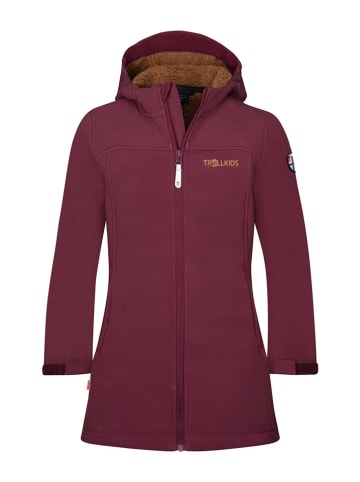 Trollkids Softshellmantel "Kristiansand" bordeaux