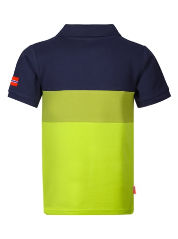 Trollkids Funktionsshirt "Eikefjord" in Dunkelblau/ Grün