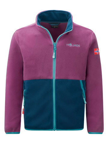 Trollkids Fleecejacke "Storfjord" in Lila/ Dunkelblau