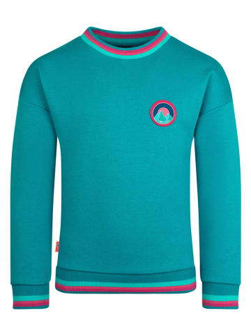 Trollkids Sweatshirt "Senja" turquoise