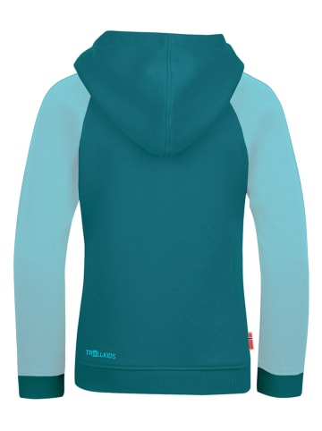 Trollkids Bluza "Stavanger" w kolorze turkusowym