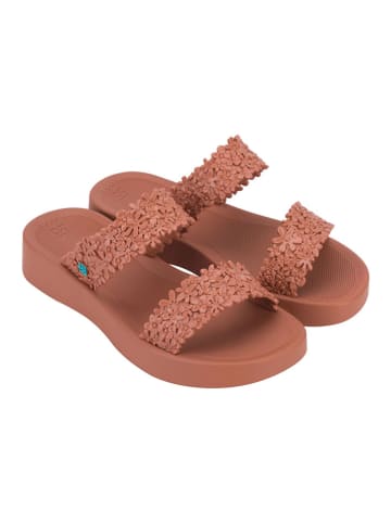 zaxy Klapki "Primavera" w kolorze pomarańczowym