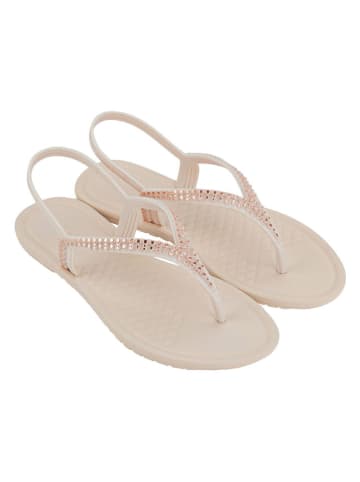 Grendha Zehensandalen "Todo Dia Brilha" in Beige