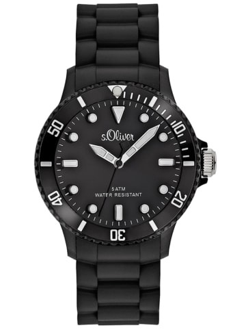 S. Oliver Zegarek kwarcowy w kolorze czarnym