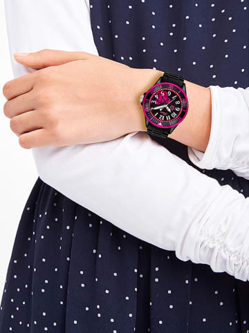 S. Oliver Quarzuhr in Schwarz/ Pink