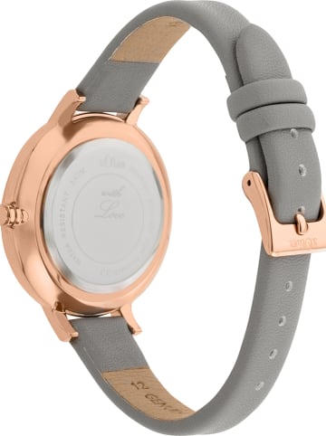 s.Oliver Quarzuhr in Grau/ Roségold/ Weiß