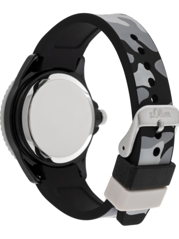 S. Oliver Zegarek kwarcowy w kolorze czarno-szarym