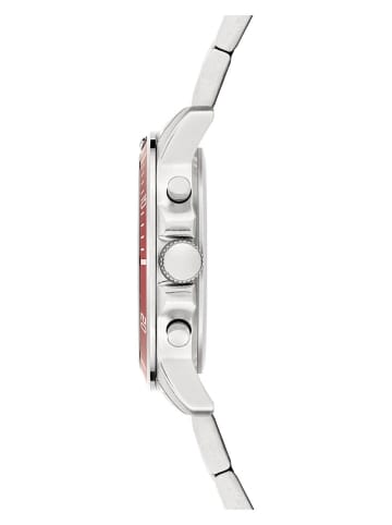 s.Oliver Chronograf w kolorze srebrno-czarno-czerwonym