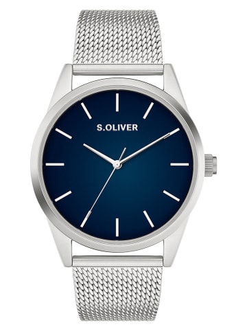 s.Oliver Zegarek kwarcowy w kolorze srebrno-granatowym
