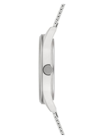 s.Oliver Kwartshorloge zilverkleurig/donkerblauw