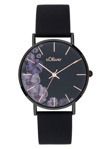 s.Oliver Kwartshorloge zwart
