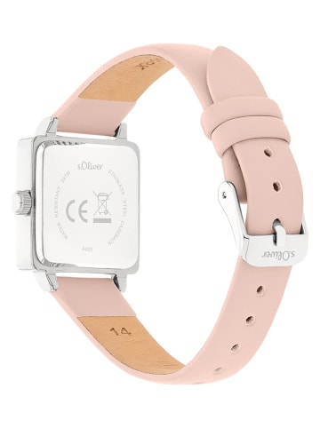 s.Oliver Zegarek kwarcowy w kolorze srebrno-jasnoróżowym