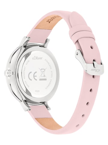 s.Oliver Zegarek kwarcowy w kolorze srebrno-jasnoróżowym