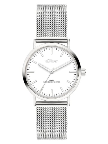 s.Oliver Zegarek kwarcowy w kolorze srebrno-białym