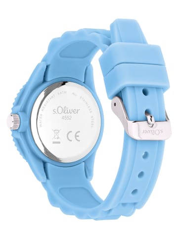 s.Oliver Quarzuhr in Hellblau